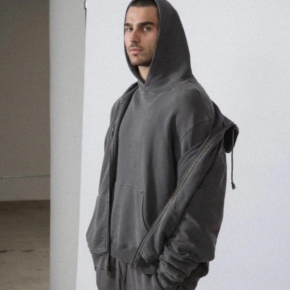 Elwood Core Hoodie Grey UNISEX Size XXL - Picture 2 of 8